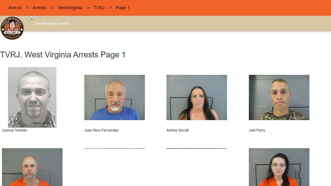 Arre.st - TVRJ, WestVirginia arrest records